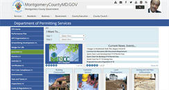 Desktop Screenshot of permittingservices.montgomerycountymd.gov