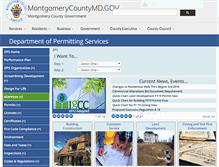 Tablet Screenshot of permittingservices.montgomerycountymd.gov